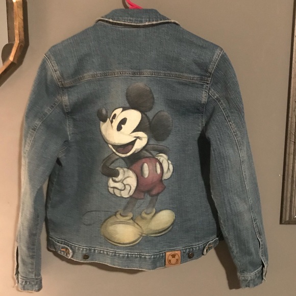 vintage mickey mouse denim jacket